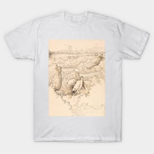 A Cottage among Trees, Shoreham by Samuel Palmer T-Shirt